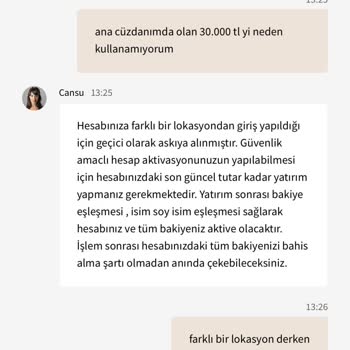 Marsbahis Yatırdığım Parayı Kullanamıyorum Daha Fazla Para Yatırmamı İstiyor