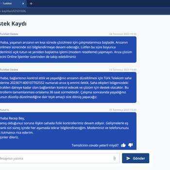 TurkNet İnternet Nakil Yapılamaması