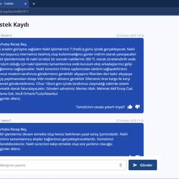 TurkNet İnternet Nakil Yapılamaması