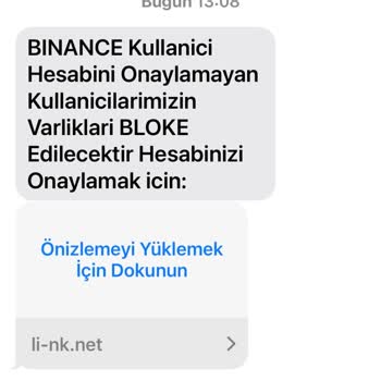 Binance'den Şüpheli Mesaj