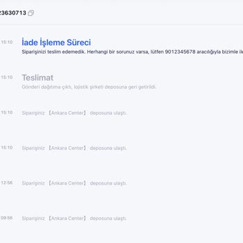 SHEIN Kargomun Teslim Edilmemesi Ve Bana Sorulmadan İade Süreci Başlatılması