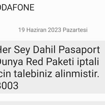 Vodafone Pasaport Red Paketi