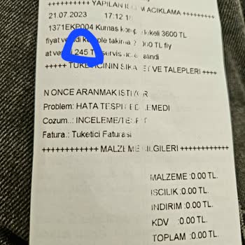 Bellona Garantideki Ürüne Servis Ücreti İstiyor.