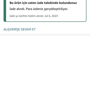 Amazon Para İademi Gerçekleştirmiyor