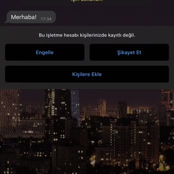 WhatsApp Rahatsız Edici Mesaj