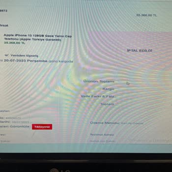 Wnt.com.tr Aynı Gün Sipariş Geçtim İptal Ettim Kartıma Para Yatmadı