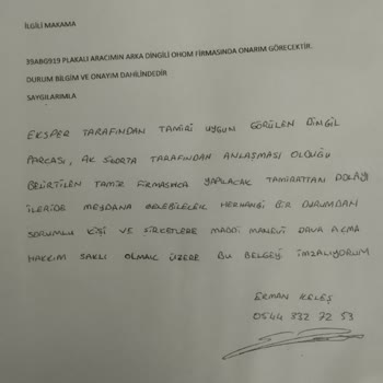 Aksigorta Ve Eksper Memnuniyetsizliği