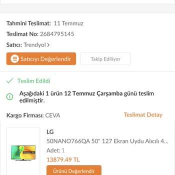 Ceva Kargo Teslim Edilmeyen Ürünü Teslim Edildi Diye Gösterdi