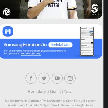 Samsung S Sport Plus 1 Yıllık Kampanya