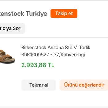 Yanlış Bedenle Gönderilen Birkenstock Terlik Ve İade Talebi