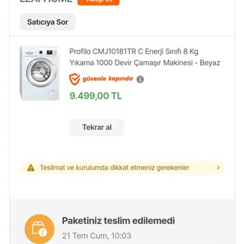Hepsiburada Leafhome Onayladıkları Siparişleri İptal Ediyor
