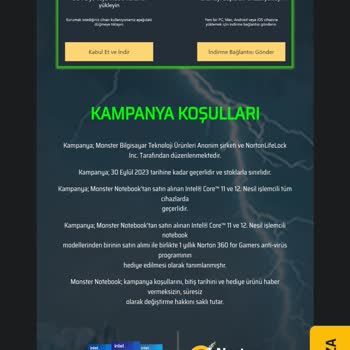 Monster Hediye Antivirüs Dijital Kodu Vermiyor.