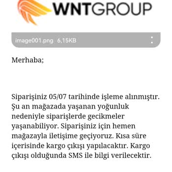 Wnt.com.tr Sitesi Ürün Teslimatı Yapmıyor