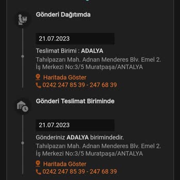 MNG Kargo Adalya Şubesi Eve Gelmeden Ulaşılamadı Mesajı Göndermesi