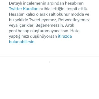 Twitter Askıya Aldığı Hesabımı Açmıyor.