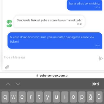 Sendeo Kargo Firmasının Sorumsuzluğu