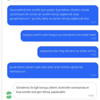 Sendeo Kargo Firmasının Sorumsuzluğu