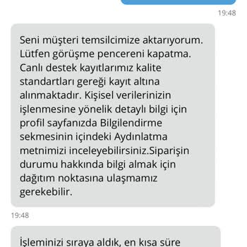 Bisu Eksik Ürün Teslimatı.
