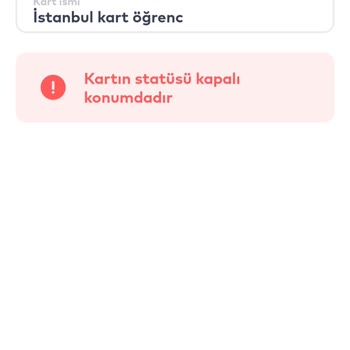 BELBİM (İstanbulkart) Öğrenci Akbilimi İptal Ettim Yanlışlıkla