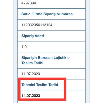 Borusan Lojistik Kayıp Paket/ilgisiz Firma