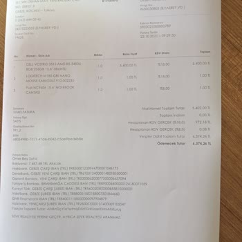 Dell Ürünün Aynısı İle Değişimi