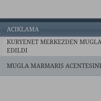 Kuryenet Marmaris Acentesi Çalışmıyor