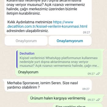 Decathlon Ürün Gelmiyor Sürekli Oyalıyor