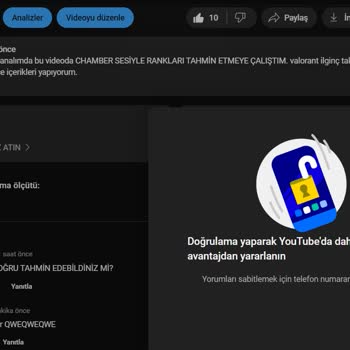 Youtube.com Hesabımı Telefonla Doğrulamama Rağmen Doğrulama İstiyor