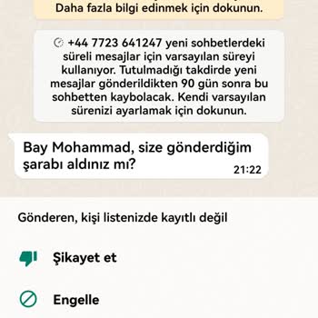 WhatsApp Garip Mesajlar