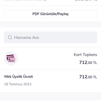 QNB Finansbank Üyelik Ücret Hakkında 712 TL Tahsil Etmiş