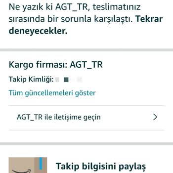 AGT Kargo Firması 6 Gündür Kargomun Teslimatını Yapmıyor