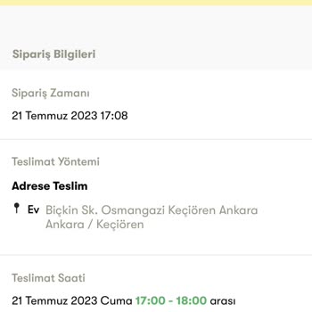 Şok Sipariş Teslim Etmedi