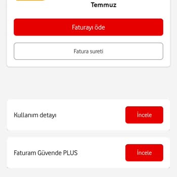 Vodafone Faturama Yansıyan Ek Ücret