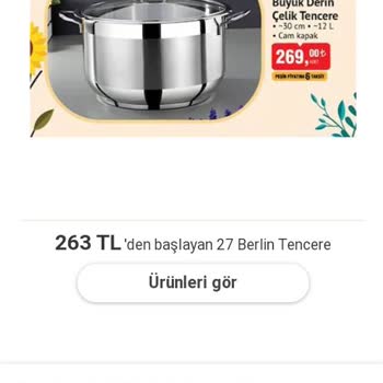 BİM Berlin Ürün Tencere Elimden Biri Çekip Aldı