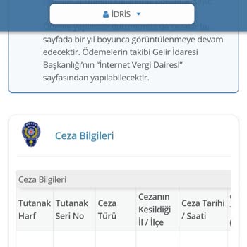Gelir İdaresi Başkanlığı Vergi Dairesi Trafik Borcu Tahsili