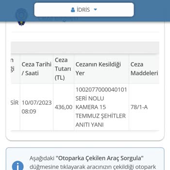 Gelir İdaresi Başkanlığı Vergi Dairesi Trafik Borcu Tahsili
