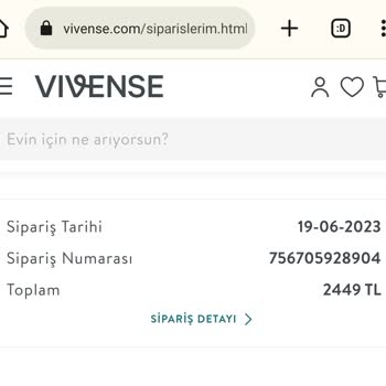 Vivense 1 Aydan Uzun Süredir Sipariş Verdiğim Ürün Gönderilmedi!
