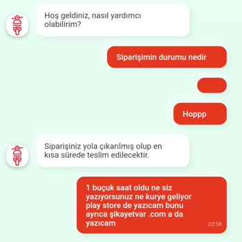 Tıkla Gelsin 90 Dakika Yolda Yazan Yemeğimi İptal Etti