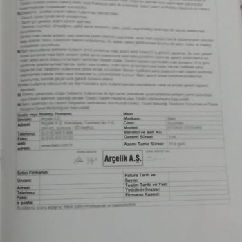 Fabrikasyon Kapısı Eğri Beko Buzdolabı