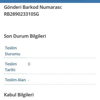 PTT Kargo Lütfen Yükümü Orijinal Konumuna Geri Getirmeyin.