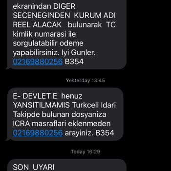 Turkcell Ve Reel Alacak Şirketi İle Yaşadığım Sorun