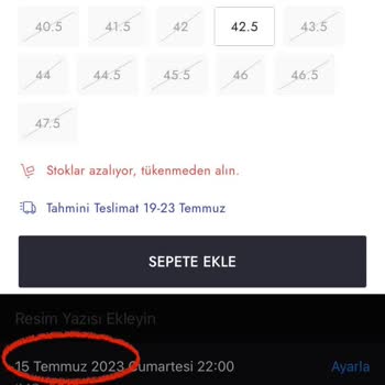 Boyner 19 Gün Sonra Ürün İptali.