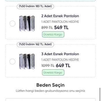 Esnekpantolon.net Ayıplı Mal