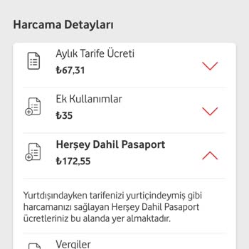 Vodafone Her Şey Dahil Pasaport Sorunu