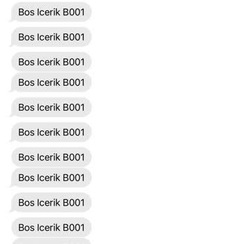 Türk Telekom Boş İçerik Mesajları