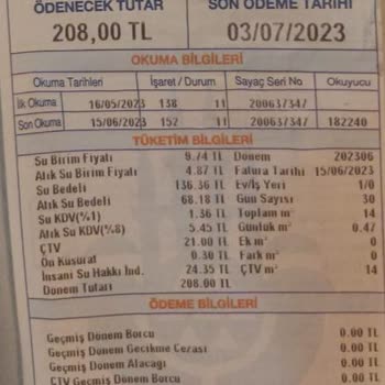 İBB - İstanbul Büyükşehir Belediyesi İSKİ Fahiş Su Faturası İtiraz