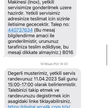 Arçelik 4.5 Aydır Ne Paramı Ne Verdiler Ne Tost Makinemi (evime Dahi Gelmedi)