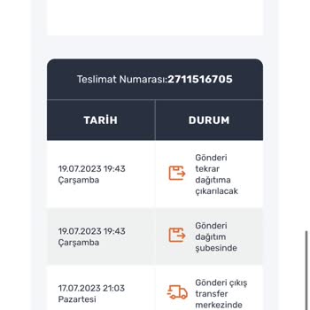 Aras Kargo Plazalar Şubesi Teslimat Yapmıyor