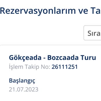 Tatil Sepeti'nden Alınan Gökçeada Bozcaada Turuyla İlgili Şikayet
