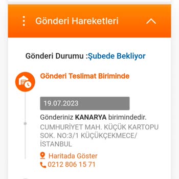 İstanbul MNG Kargo Kanarya Şubesi Kargo Teslimatı